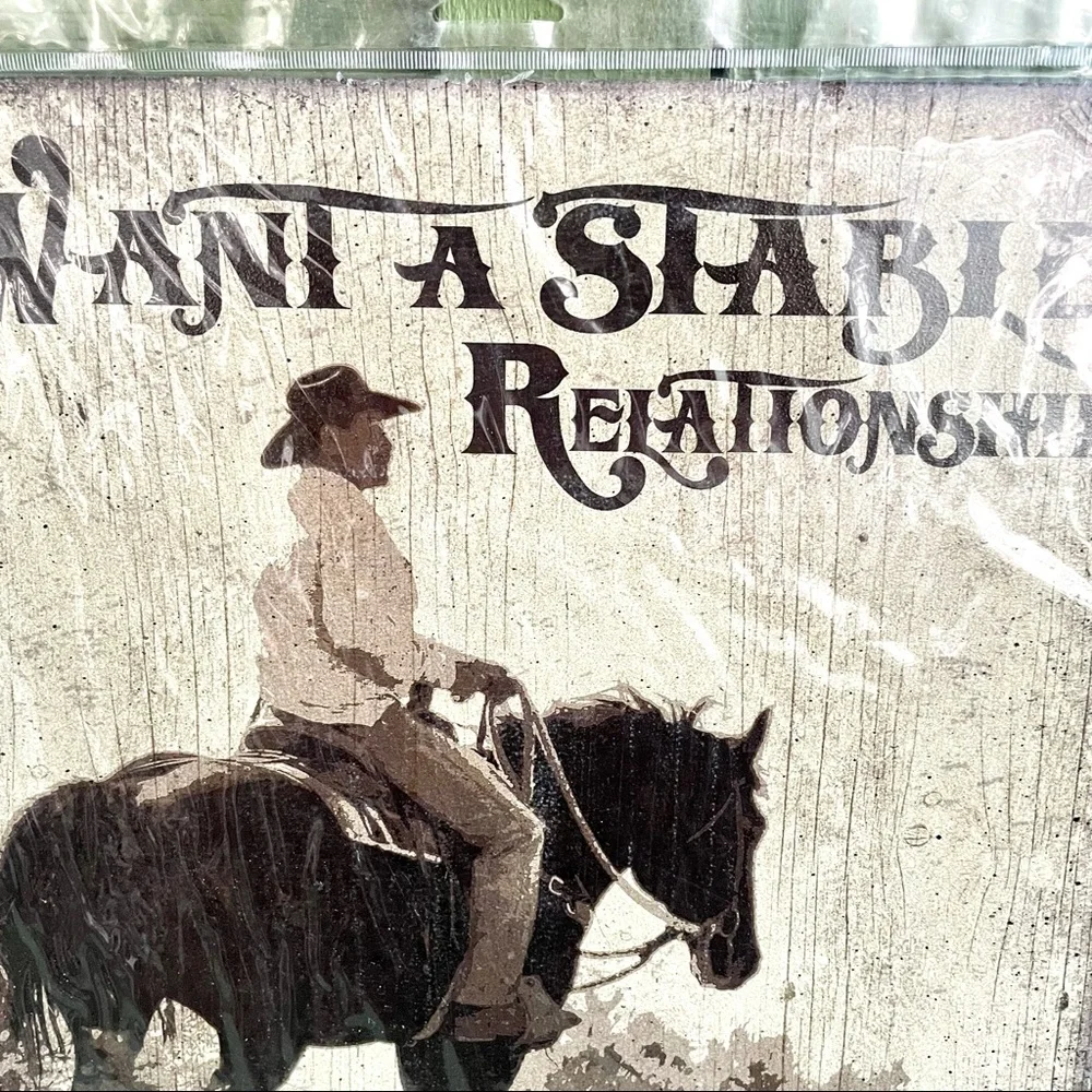 NEW Want A Stable Relationship Get A Horse Metal Sign